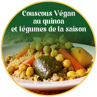 Couscous Végan au quinoa et légumes de la saison 