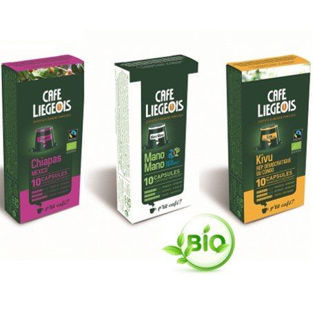 Pack promo capsules (KIVU 10C + CHIAPAS 10C + MANO MANO 10C)