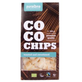 Chips de coco grillés sucrés - 100g - Bio