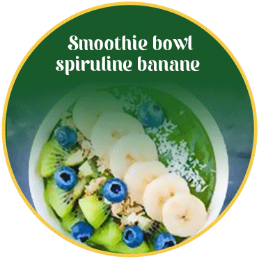 Smoothie bowl spiruline banane  